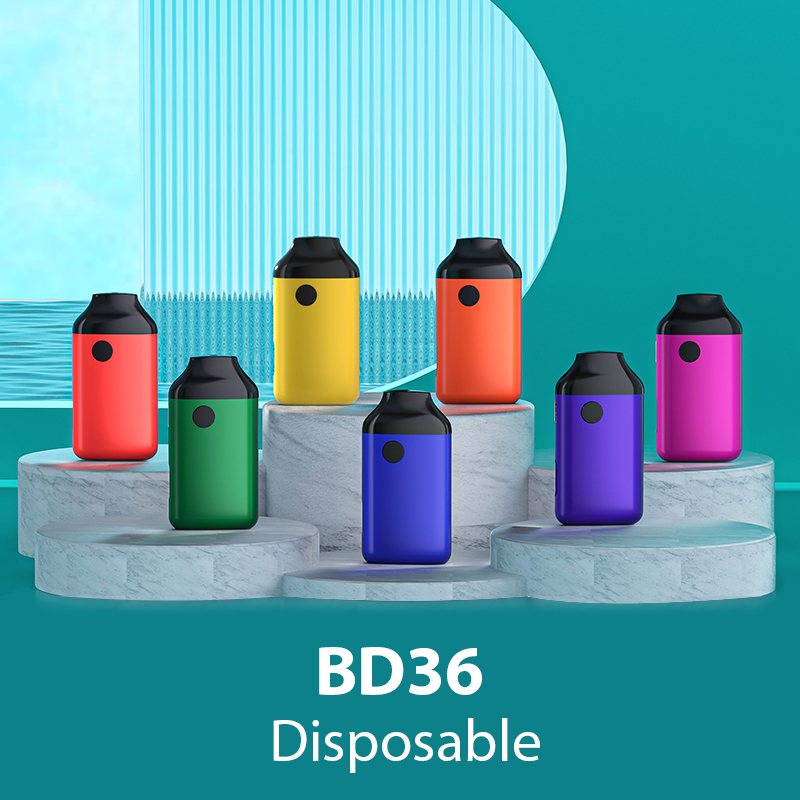 BD36 2-5ml unu-uzebla e-cigaredo: nova elekto kun prevarmiga butono