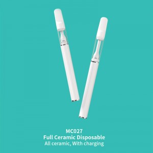 Disposable full ceramic with rechargeable
