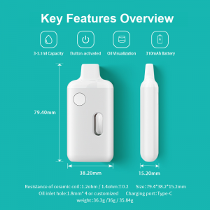 BD53 | BOSHANG Large Oil Tank Preheating All-In-One Disposable Device
