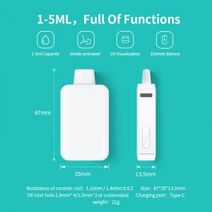 [BD35] Boshang 1/2/3/4/5ml Rechargeable Disposable