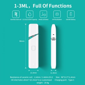 [BD38] Boshang 1/2/3ml Preheating Rechargeable Disposable