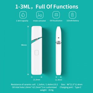 [BD38] Boshang 1/2/3ml Preheating Rechargeable Disposable
