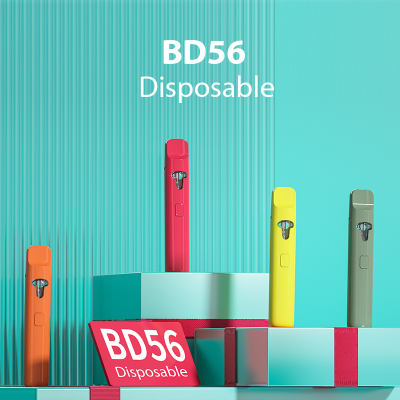 BD56: 1-3ml disposable e-rokok jeung tombol preheating