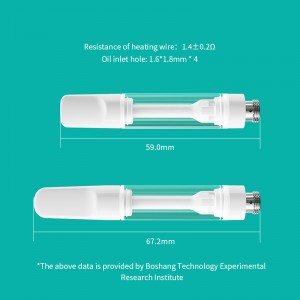 FC22 | BOSHANG Full Ceramic 510 Thread CBD/THC Oil Cartridge