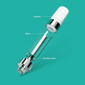 MC26 | BOSHANG 1ml No-capping 316L Stainless Steel Center Post Cartridge