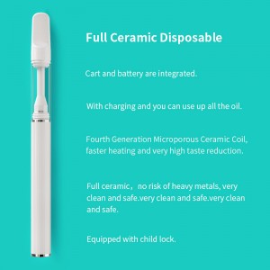 Disposable full ceramic with rechargeable