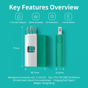 BD55 Pod | BOSHANG Large Capacity Dual Flavors Vape Pod