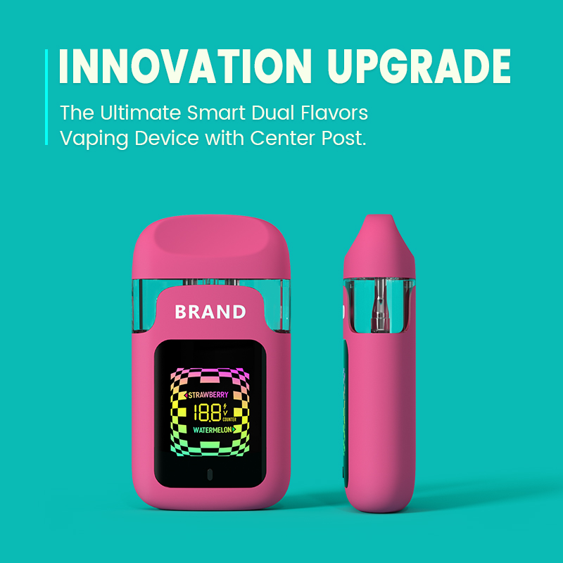 Innovation Upgrade: The Ultimate smart Dual Flavors Vaping Device with Center Post