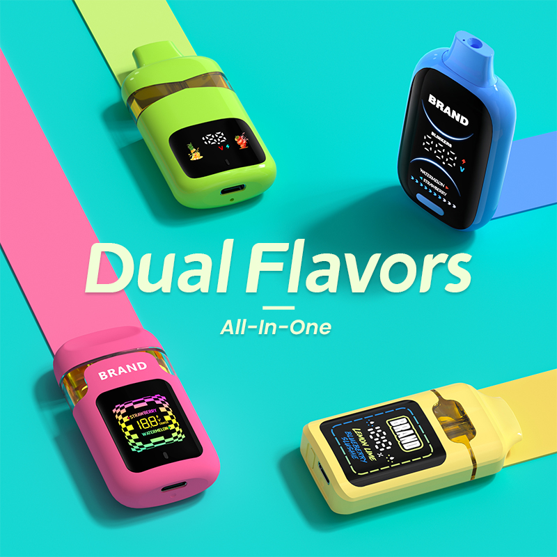 2 Flavors In 1 Disposable Device: BOSHANG Dual Flavors All-In-One Highlights