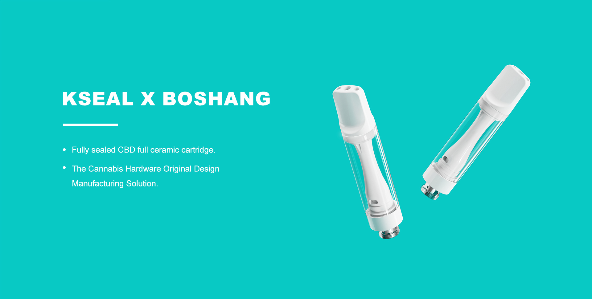 Fully sealed CBD full ceramic cartridge